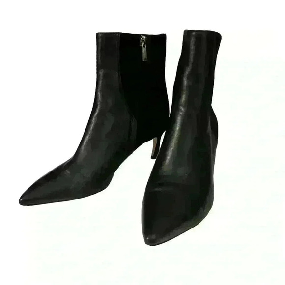 27 EDIT Naturalizer Florentine Bootie in Black Leather NEW with flaw - Picture 2 of 10